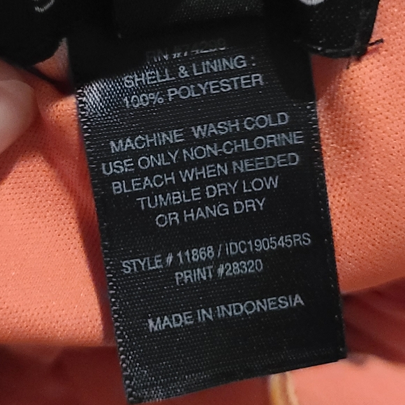 Enfocus Studio Orange V-Neck Short Sleeve Chain Print Maxi Dress Size 6 - Picture 9 of 9